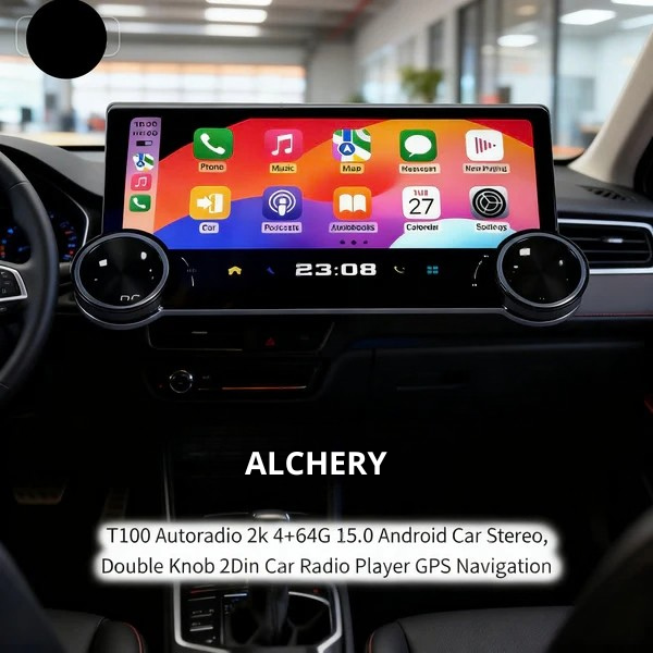 Alchery T100 2K Android 15.0 Universal Car Stereo